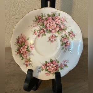 Royal Albert Bone China Tea Saucer Replacement made in England "Apple Blossom"